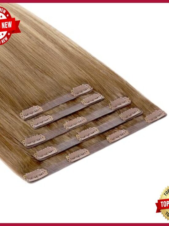 Seamless Clip-in Human Hair Extensions 16\